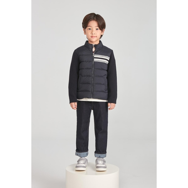 [보리보리] 파스텔종합관 LF닥스키즈]스웨터 배색 구스 경량 다운 점퍼  DTF15JN16M-NV