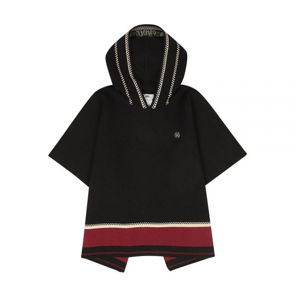 [보리보리] 파스텔종합관 후드 니트 케이프  DUF12IX55M-BK