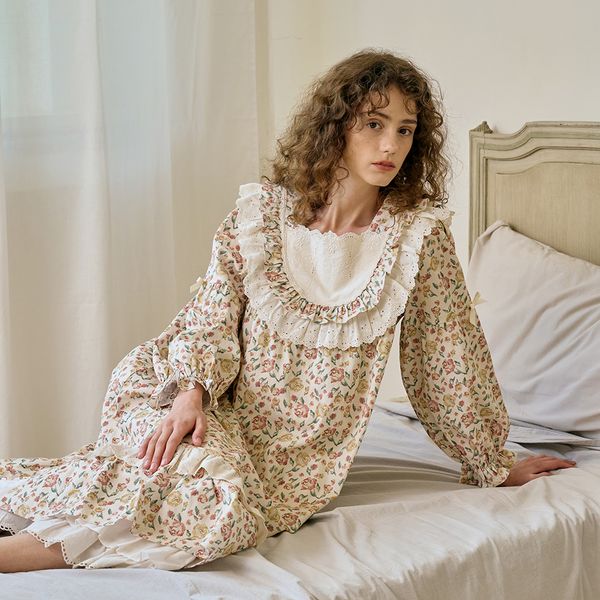 [보리보리] 울랄라 로즈리 긴팔 원피스 베이지 (30수)