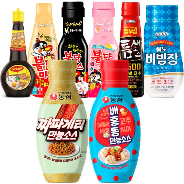 [보리보리] 마트인코리아_MIK 농심 짜파게티 만능소스 외 배홍동 불닭 까르보 팔도비빔장 소스 모음