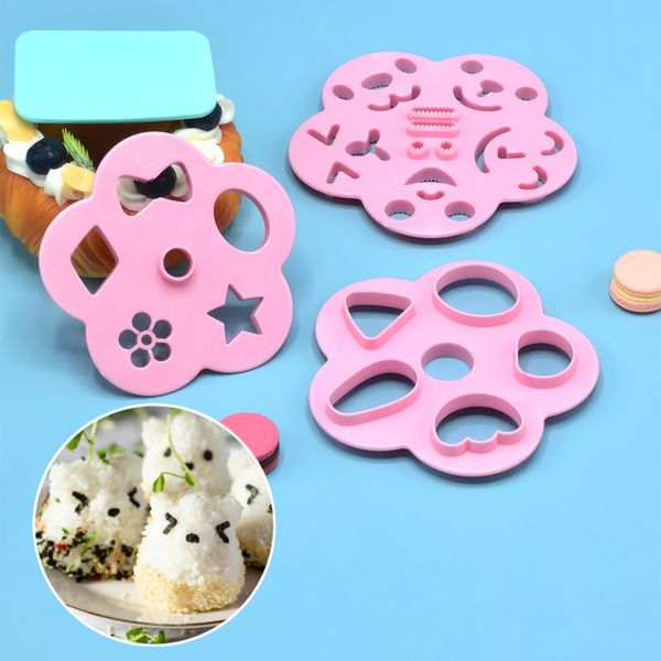 [보리보리] 맥킨더 도시락꾸미기 소풍 도시락 펀치꾹 김펀칭기 주먹밥 데코 표정 캐릭터 3종세트 R055