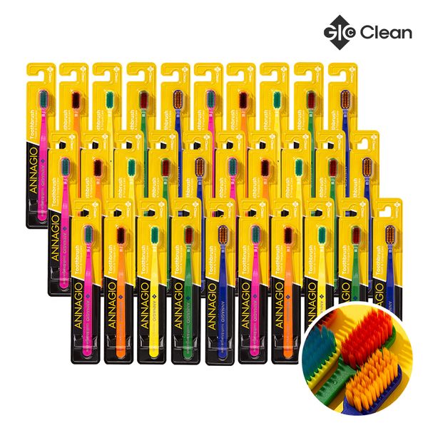 [보리보리] 안나지오 지오클린 안나지오 혀클리너 겸용 구취케어 칫솔 30개입