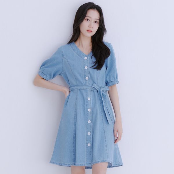 로엠 미니 데님원피스 RMOWE24G30 - 에누리 가격비교