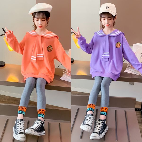 [보리보리] 삐삐네옷가게 삐삐네옷가게 여아 주니어 세라 봄 가을 롱티  레깅스 상하 초등학생 세트