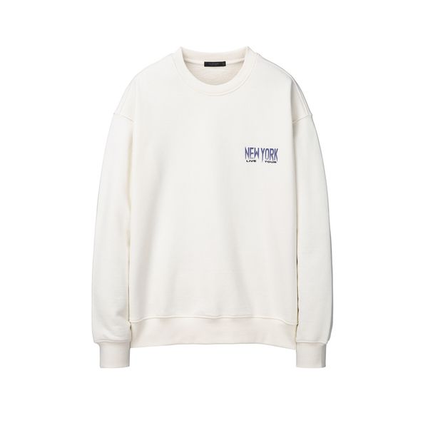 질스튜어트 뉴욕 맨 뉴욕 아이보리 뉴욕 그래픽 스웻 셔츠 JNTS3D201IV