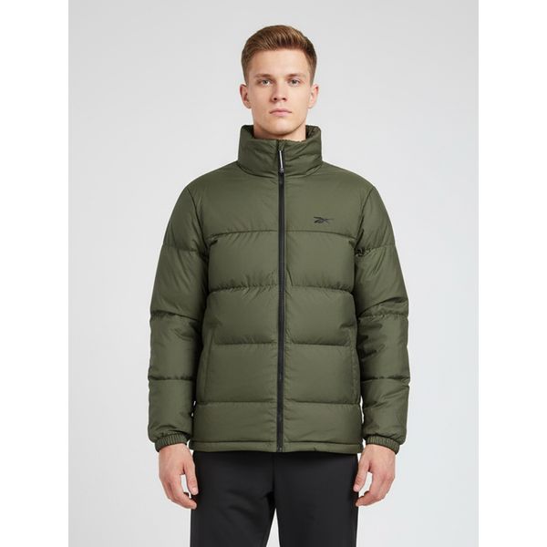 [하프클럽][리복] [리복] Reebok 남여공용 CL D11 미드 덕다운 패딩 자켓 - 카키 / HS3895 REJU2F619K2