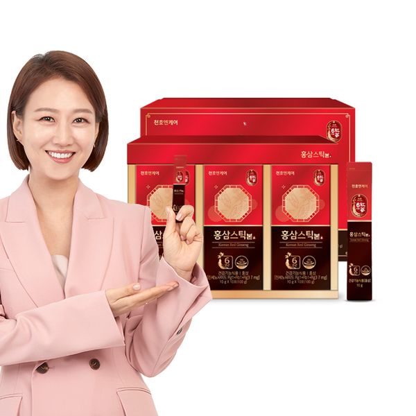 [보리보리] 천호엔케어 6년근 홍삼스틱 본 10g 30포 선물세트