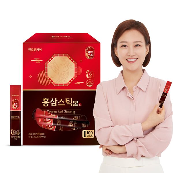 [보리보리] 천호엔케어 5중 기능성 6년근 홍삼스틱 본 100포 실속형